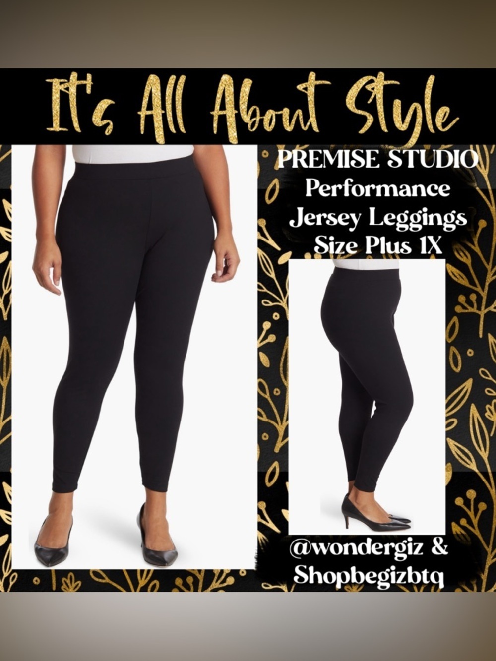🔥🔥 🔥ONE ITEM DEAL OF THE DAY PREMISE STUDIO LEGGINGS PANTS Reduced To Buy Now 1X